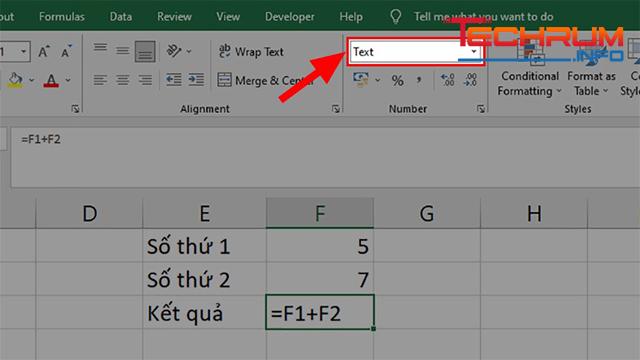 Cách sửa lỗi Excel không nhảy công thức bằng cách đặt lại định dạng ô 2