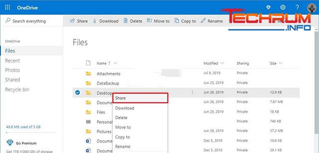 Cách share tài liệu qua mạng LAN bằng OneDrive trực tuyến 1