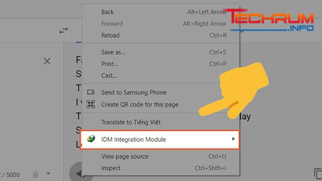 Cách tải âm thanh từ google dịch bằng IDM 4