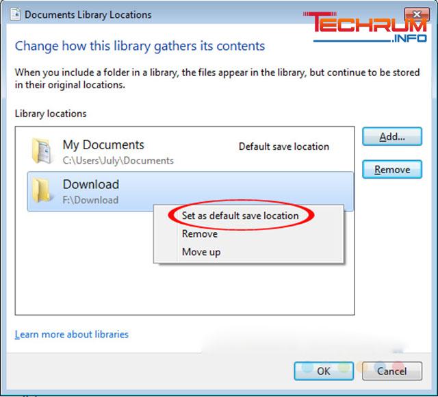 Cách thay đổi đường dẫn download trên windows 7-12