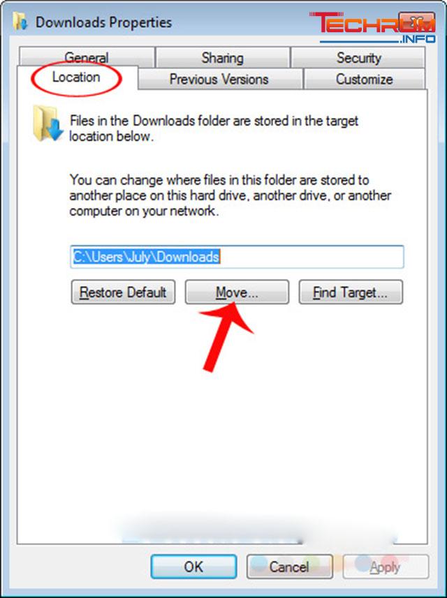 Cách thay đổi đường dẫn download trên windows 7-20