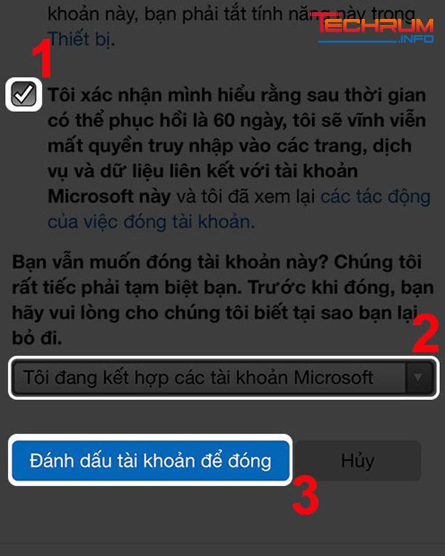 Cách xóa tài khoản Skype vĩnh viễn trên điện thoại bước 6