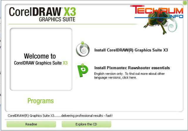 cài đặt CorelDRAW X3 bước 2