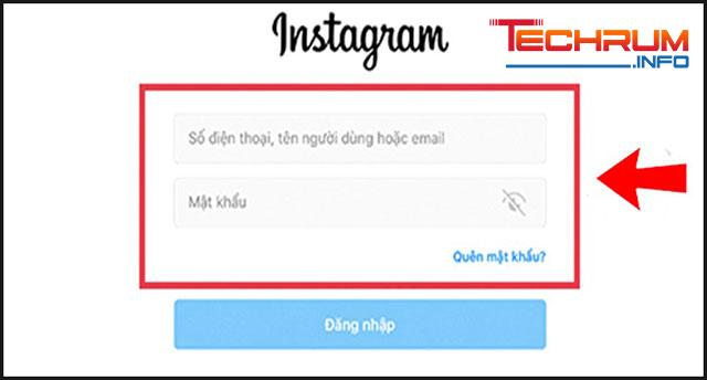 Đăng nhập tài khoản Instagram trên điện thoại