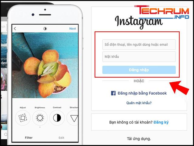 Đăng nhập tài khoản Instagram trên máy tính