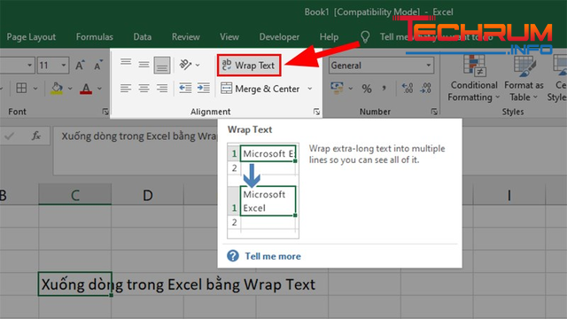 Sử dụng công cụ Wrap Text 3