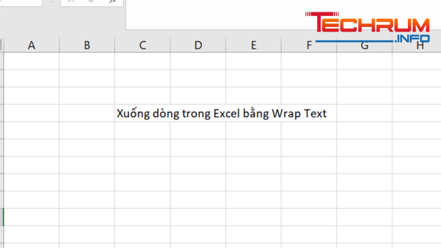 Sử dụng công cụ Wrap Text