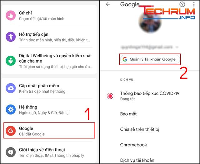 Cách xóa tài khoản Gmail vĩnh viễn trên điện thoại 1