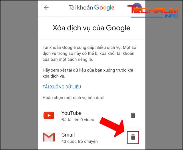 Cách xóa tài khoản Gmail vĩnh viễn trên điện thoại 4