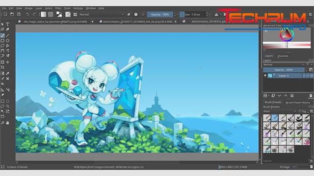 Phần mềm vẽ anime Krita