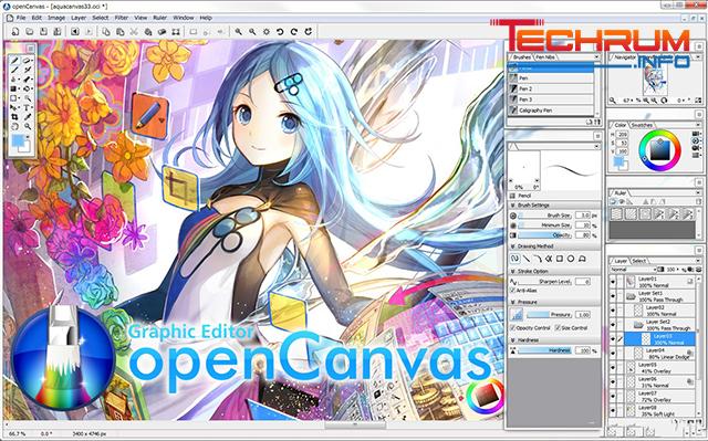 Phần mềm vẽ anime PGN OpenCanvas 