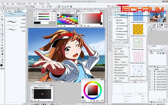 Phần mềm vẽ anime Smith Macro Manga Studio 