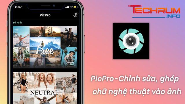 Phần mềm chèn chữ nghệ thuật vào ảnh PicPro