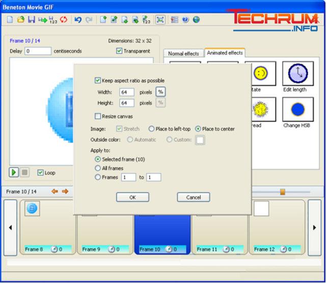 Cách tạo ảnh Gif bằng phần mềm Beneton Movie Gif