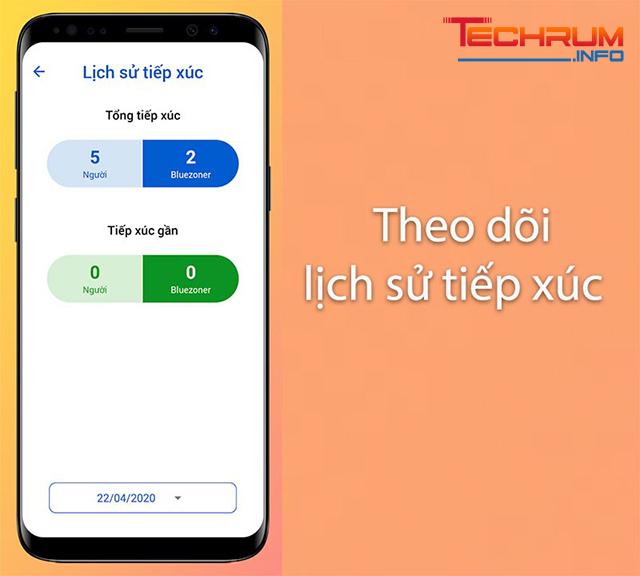 Lịch sử tiếp xúc với các tài khoản Bluezone khác luôn được theo dõi