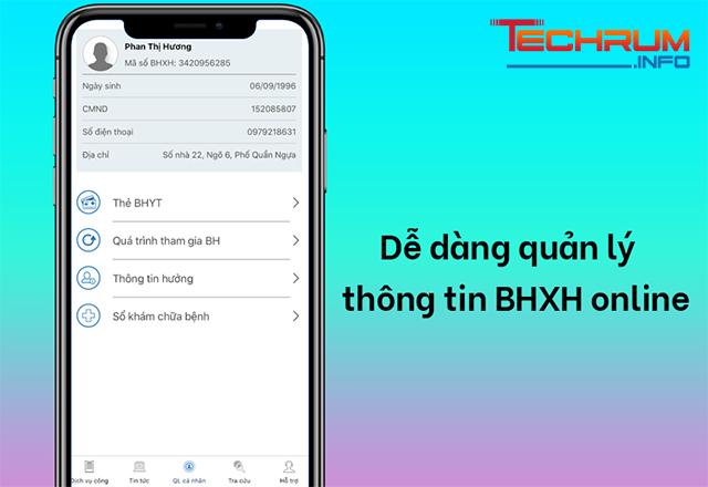 Quản lý tài khoản BHXH online