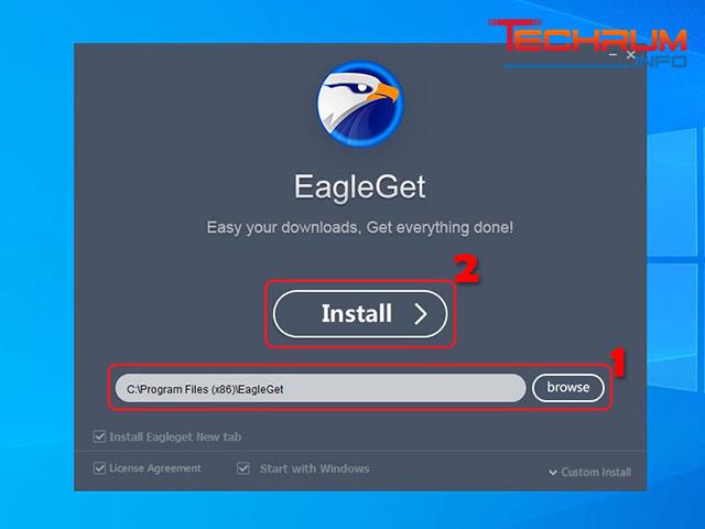 Cách cài đặt EagleGet 3