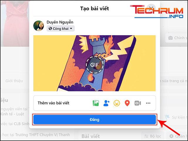 Cách tải GIF lên Facebook bằng GIPHY 4