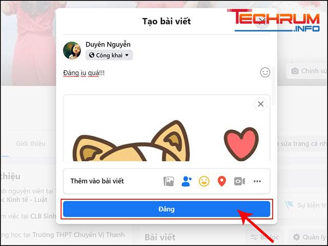 Cách tải GIF lên Facebook bằng máy tính 4