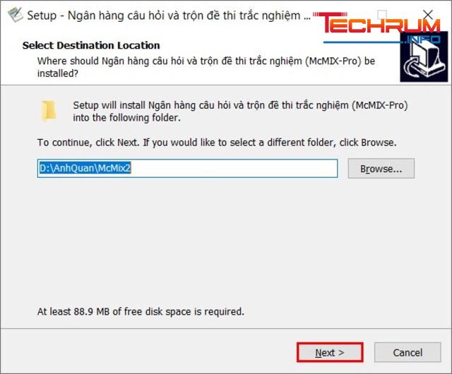 Cài đặt phần mềm McMIX Pro bước 2