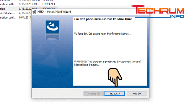Cài đặt phần mềm HTKK bước 5