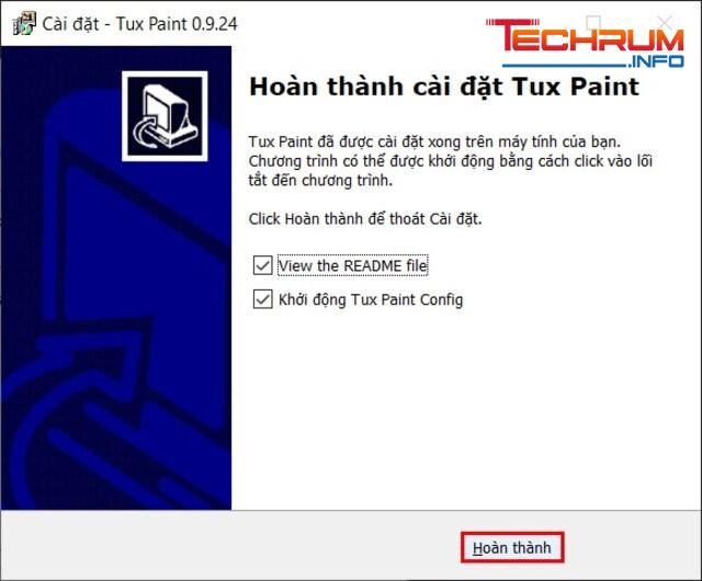 Cài đặt phần mềm Tux Paint 5