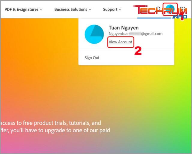 Chỉnh sửa hồ sơ tài khoản tài khoản Adobe 1