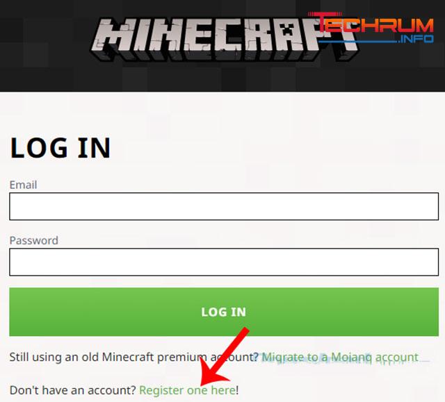 Đăng ký tài khoản Minecraft bằng Minecraft.net 2