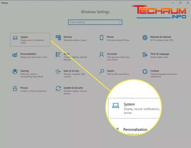 Di chuyển bằng Windows Settings 2