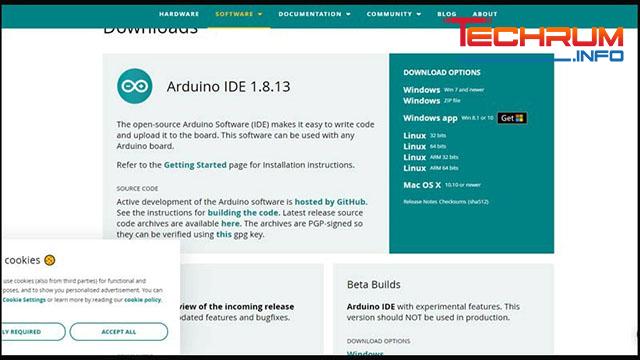 Download phần mềm Arduino 1