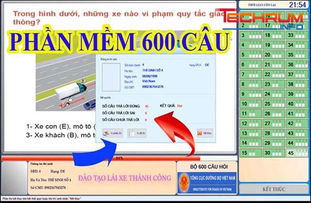 Phần mềm sát hạnh lái xe