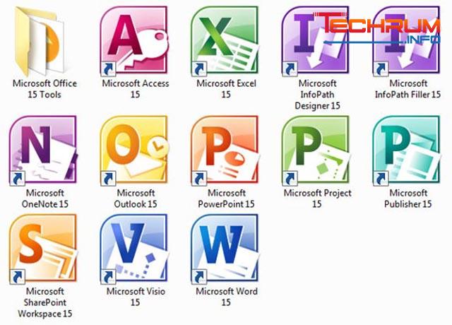 Bộ Microsoft Office 2010 có những thành phần nào?