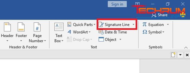 Cách tạo dòng chữ ký 1