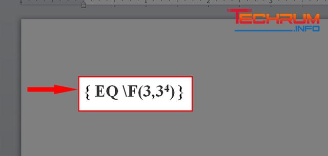 Cách viết phân số có số mũ trong Word 