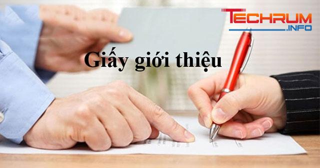 Vai trò giấy giới thiệu