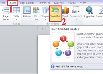 Cách vẽ sơ đồ trong word bằng Smartart 1