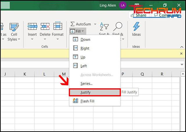 gộp ô trong Excel với Merge Cells 4