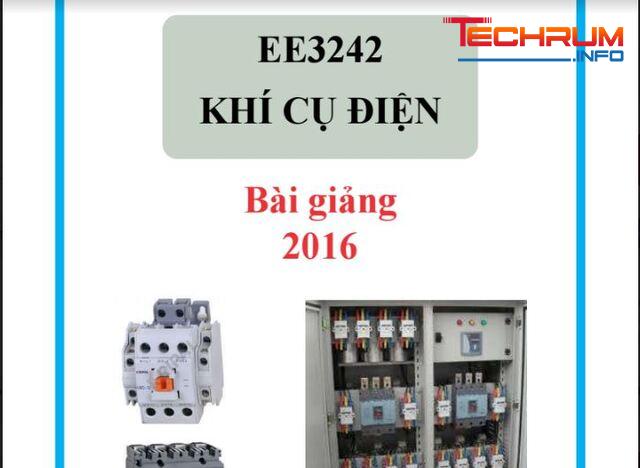 Bài Giảng Khí Cụ Điện