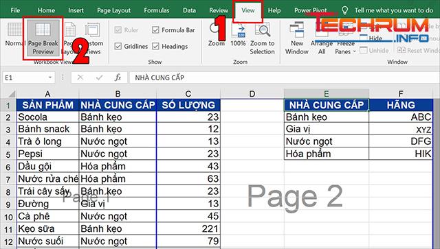 Cách căn chỉnh file Excel trước khi in 1