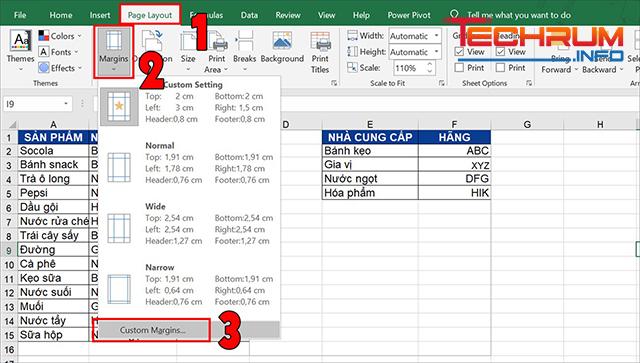 Cách căn lề trong Excel 4