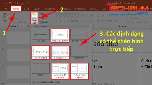 Cách chèn ảnh vào Powerpoint 1