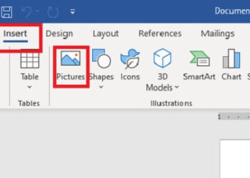 Cách chèn ảnh vào Word bằng hình ảnh có sẵn
