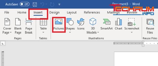 Cách chèn ảnh vào Word bằng hình ảnh có sẵn