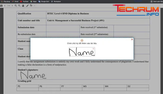 Cách chèn chữ ký vào file PDF bằng PDF24 Tools 5