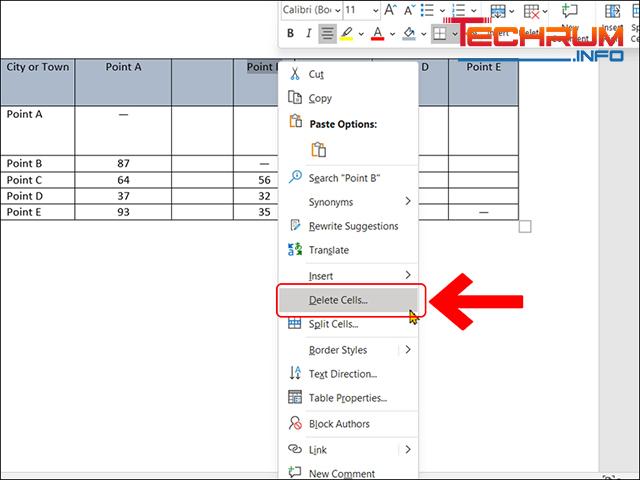 Cách chỉnh sửa bảng trong Word 17