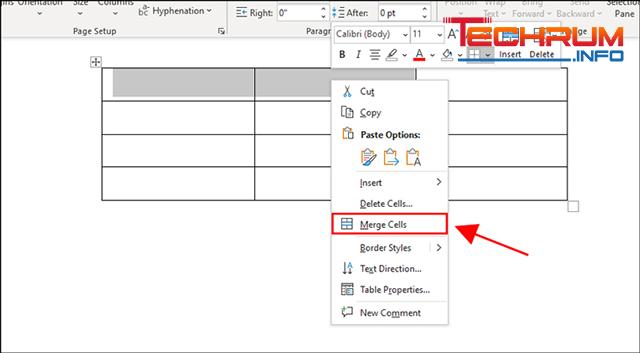 Cách chỉnh sửa bảng trong Word 7