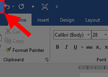 Cách lưu văn bản trong Word 1