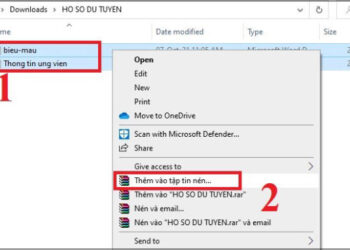 Cách nén file Word bằng WinRAR 1