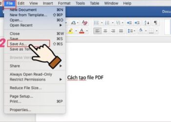 cách tạo file pdf 1