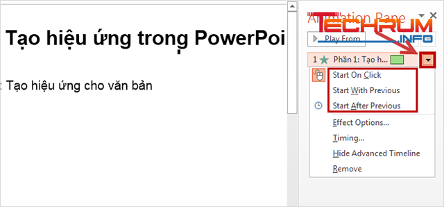 cách tạo hiệu ứng trong powerpoint 4